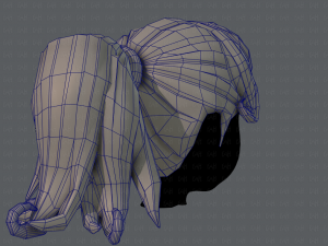 3d hair style for girl v02 Modelo 3D