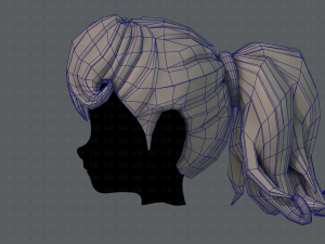 3d hair style for girl v02 Modelo 3D