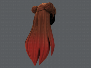 3d hair style for girl v01 Modelo 3D