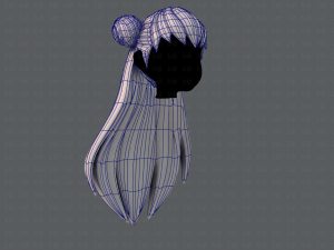 3d hair style for girl v01 Modelo 3D