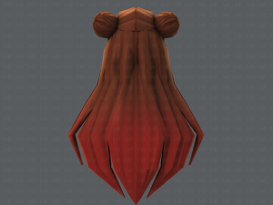 3d hair style for girl v01 Modelo 3D