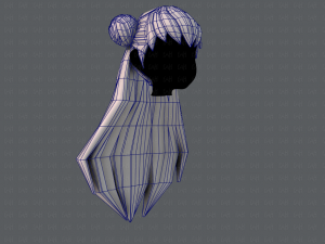 3d hair style for girl v01 Modelo 3D