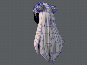 3d hair style for girl v01 Modelo 3D