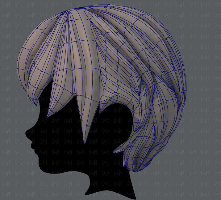 3d hair style for girl v42 3D Model in Other 3DExport