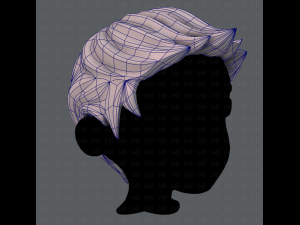 3d hair style for boy v02 3Dモデル