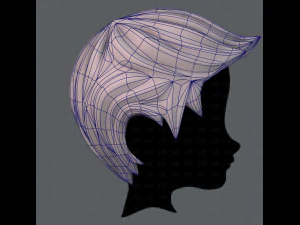 3d hair style for boy v02 3D Model