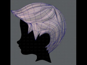 3d hair style for boy v02 3D Model