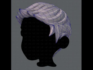 3d hair style for boy v02 3D Model