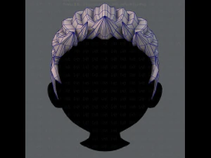 3d hair style for boy v02 3D Model