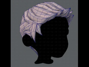 3d hair style for boy v02 3D Model