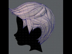 3d hair style for boy v02 3D Model