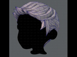 3d hair style for boy v02 3D Model