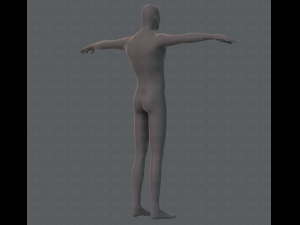 base mesh man character 3D Model