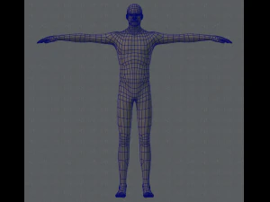 base mesh man character 3D Model