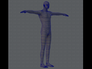 base mesh man character 3D Model