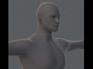 base mesh man character 3D Model