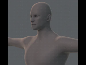 base mesh man character 3D Model