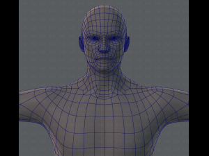 base mesh man character 3D Model