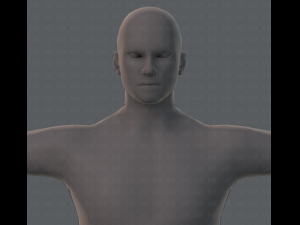 base mesh man character 3D Model