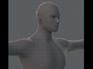 base mesh man character 3D Model