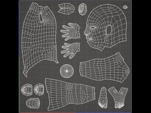 base mesh man character 3D Model