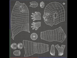 base mesh man character 3D Model
