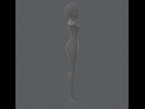 base mesh woman 01 3D Model