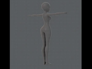 base mesh woman 01 3D Model