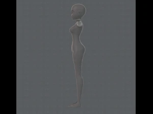 base mesh woman 01 3D Model