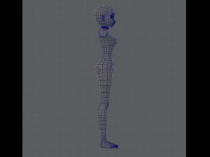 base mesh woman 01 3D Model