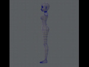 base mesh woman 01 3D Model