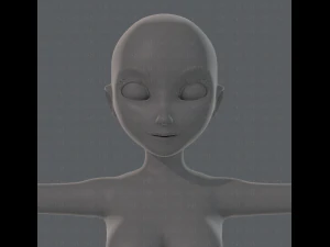 base mesh woman 01 3D Model