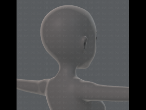 base mesh woman 01 3D मॉडल