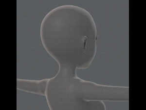 base mesh woman 01 3D Model