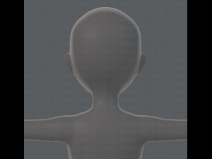 base mesh woman 01 3D मॉडल