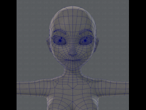 base mesh woman 01 3D मॉडल