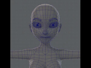 base mesh woman 01 3D Model