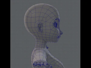 base mesh woman 01 3D Model
