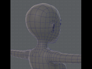 base mesh woman 01 3D मॉडल