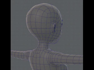 base mesh woman 01 3D Model
