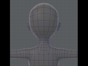 base mesh woman 01 3D मॉडल