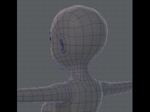 base mesh woman 01 3D मॉडल