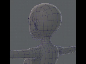 base mesh woman 01 3D Model
