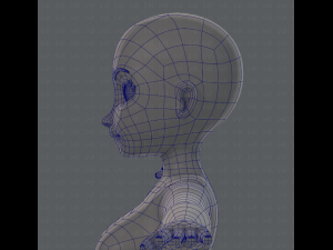 base mesh woman 01 3D मॉडल