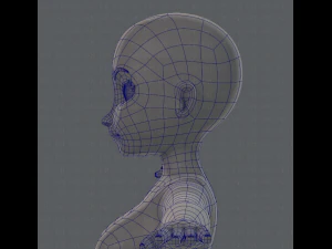 base mesh woman 01 3D Model