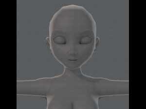 base mesh woman 01 3D मॉडल