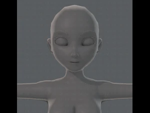 base mesh woman 01 3D Model
