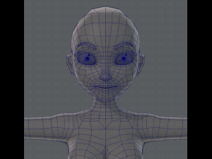base mesh woman 01 3D मॉडल