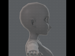 base mesh woman 01 3D मॉडल