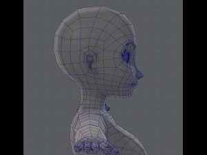 base mesh woman 01 3D मॉडल